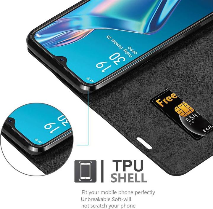 Productafbeelding Cadorabo Boek Onzichtbare Magneethoes (Oppo A12)