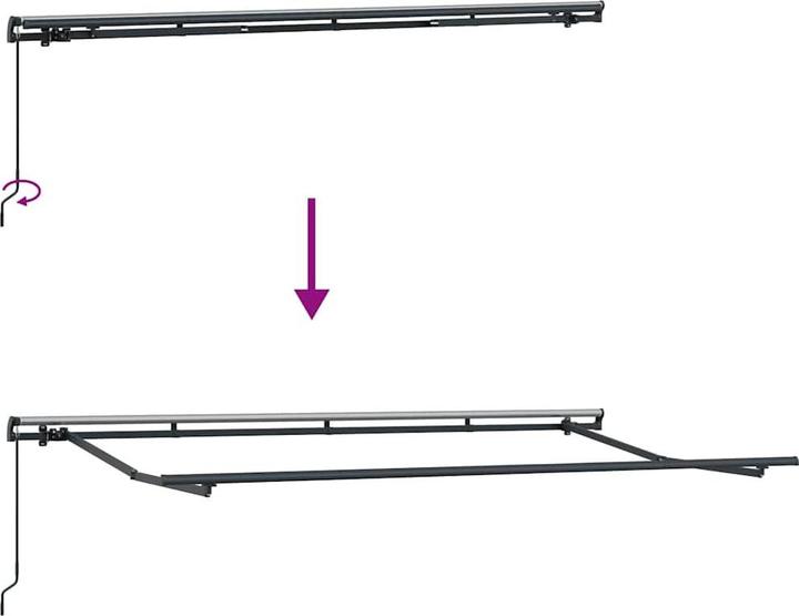 Actual product image vidaXL Outdoor Sonnenschutz Markise