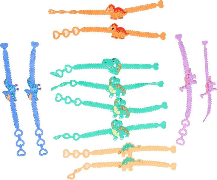 Immagine prodotto LG-Imports Bracciale Dinosauro Color, set da 12. (19 cm, In plastica)