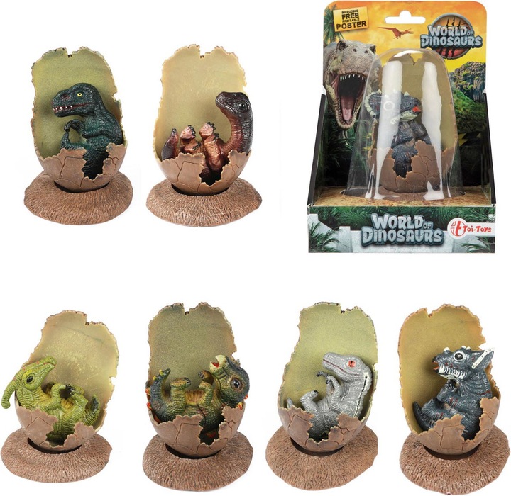 Image du produit Toi-Toys World of Dinosaurs Bébé dinosaure dans un oeuf cassé