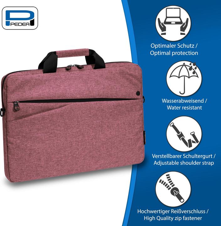 Immagine prodotto Pedea Borsa per laptop da 15,6 pollici (39,6 cm) FASHION Borsa a tracolla per notebook con tracolla (15.60", Universale)