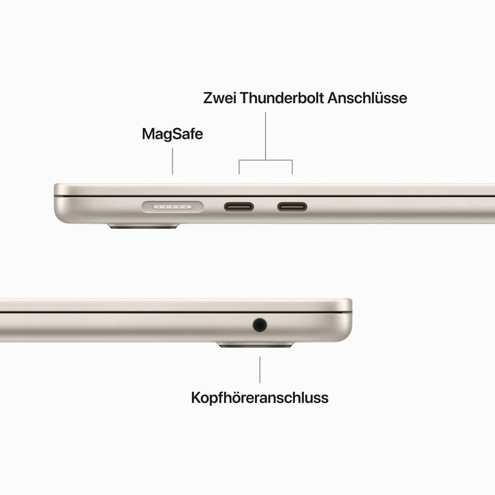 Actual product image Apple MacBook Air – 2023 (15", M2, 8 GB, 256 GB, DE)
