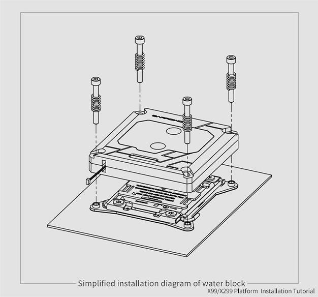 Actual product image Barrowch 115x/x99/x299 CPU Water Block Color screen with Multi-mode - Black