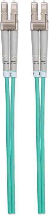 Produktbild Intellinet LWL Anschlusskabel LC/LC Multimode OM3 aqua (LSOH, CAT6, 3 m)
