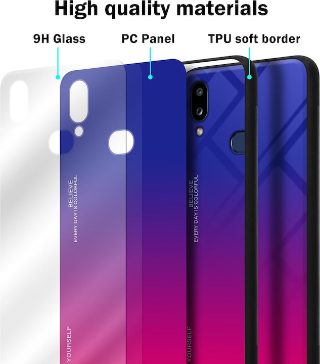 Actual product image Cadorabo TPU 2 colors glass cover (Samsung Galaxy A10s, Samsung Galaxy M01s)
