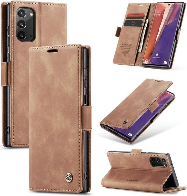 Produktbild Caseme Leder Flip Wallet Case Hülle (Samsung Galaxy Note 20)