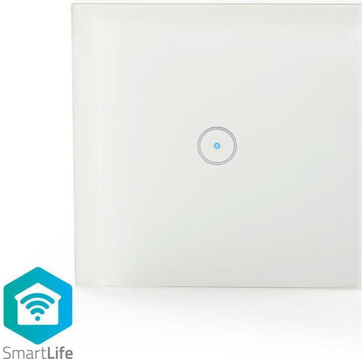 Immagine prodotto Nedis Interruttore luminoso intelligente WLAN (WIFIWS10WT) - Semplice