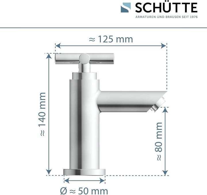 Produktbild Schütte Wasserhahn MATAO Standventil Chrom Kaltwasserhahn 37956