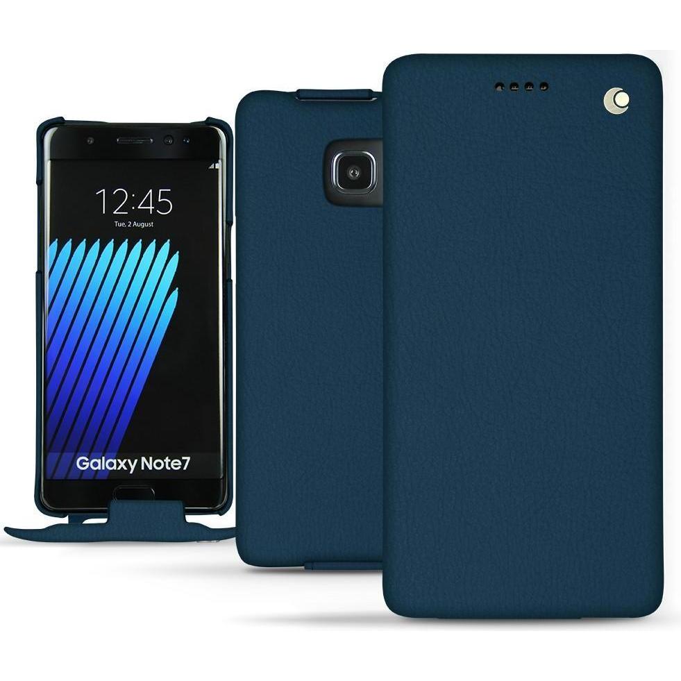 Thumbnail - Noreve Lederschutzhülle vertikal (Samsung Galaxy Note 7), Smartphone Hülle, Blau