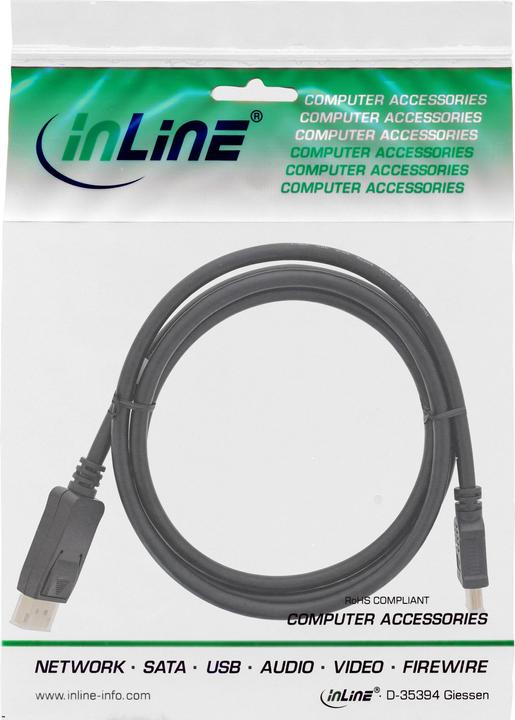 Actual product image InLine HDMI (Typ A) — DisplayPort (5 m, DisplayPort, HDMI)