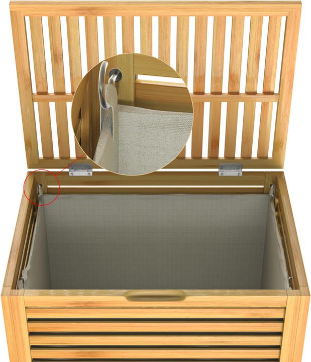 Image du produit Casaria Corbeille à linge (62 l)