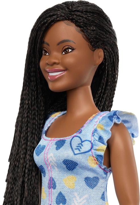 Actual product image Barbie Fashionista Doll - Blue and Yellow Heart Dress