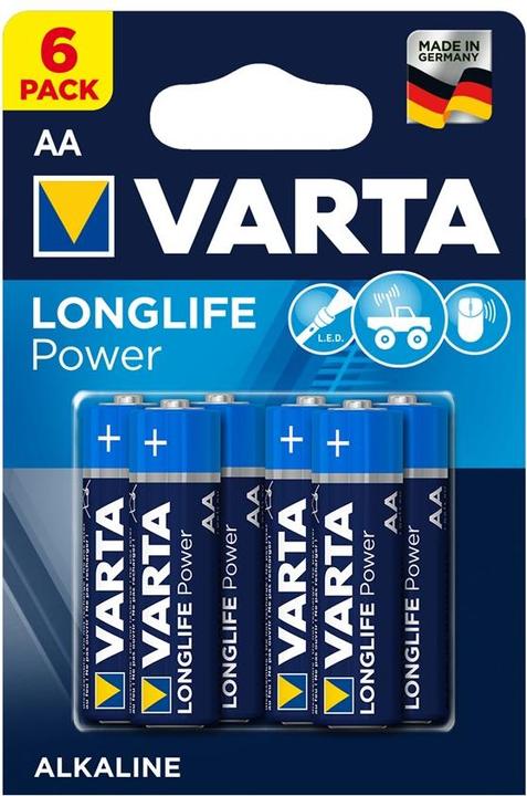 Produktbild Varta Longlife - Batterie 6 x AA-Typ - Alkalisch (6 Stk., AA, 2800 mAh)