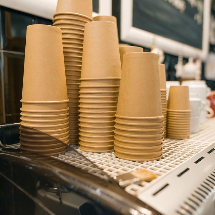 Actual product image Nature Star Kraft paper coffee cup (50 x)