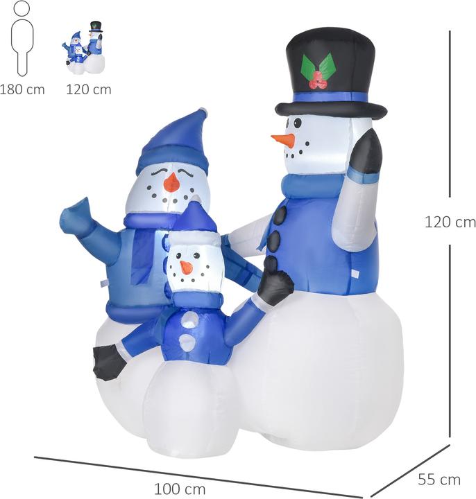 Produktbild Jamb Schneemann Familie 120cm LED