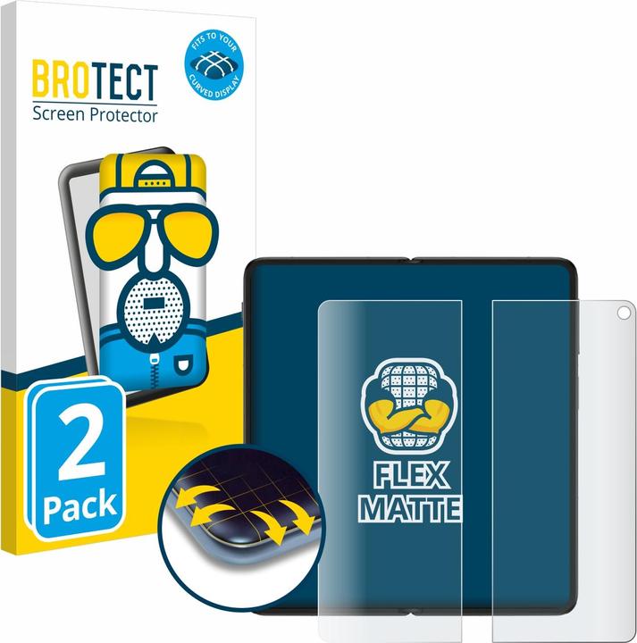 Produktbild BROTECT Fullscreen Schutzfolie Displayschutz Folie Matt Entspiegelungsfolie (2 Stück, OnePlus Open)