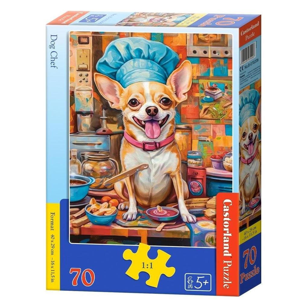 Castorland Puzzle 70 Hundekoch (70 Pezzi)