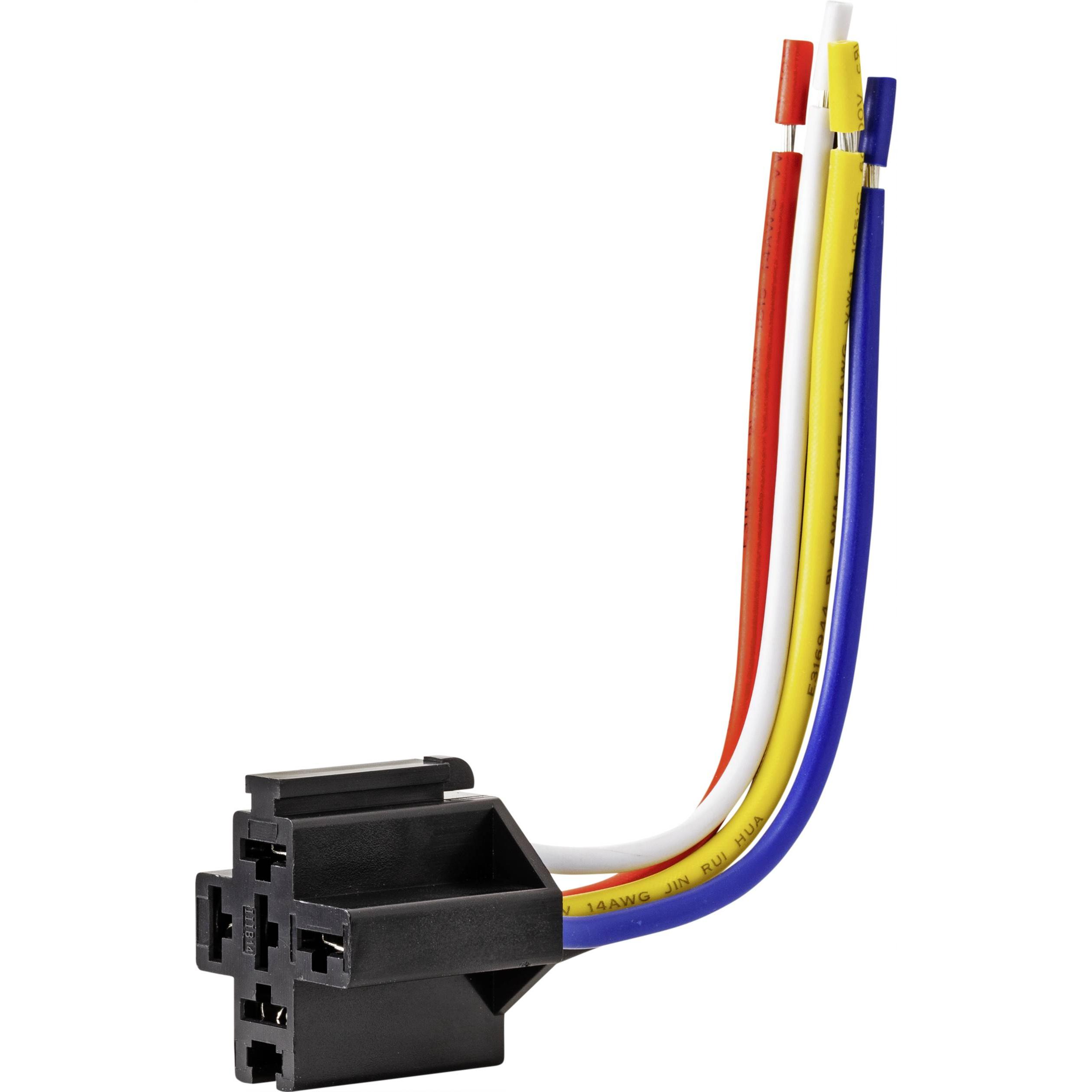 Tru Components, Accessori per la tecnologia di controllo, Presa relè auto C1S-CW (Presa per relè)