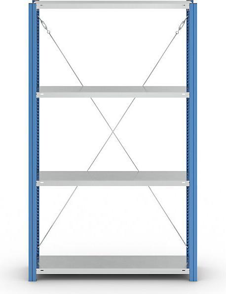Actual product image eurokraft pro Shelf plug-in rack, blue / galvanized