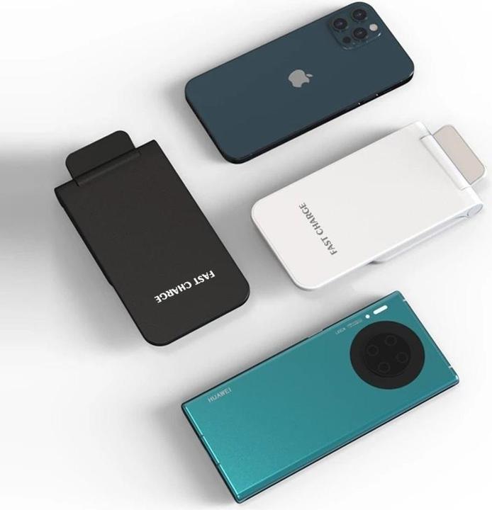 Actual product image 1st Cool 1stCOOL Qi wireless charger, folding stand, USB-C, white