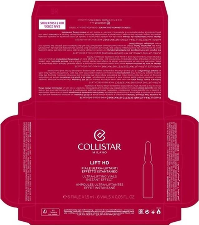 Actual product image Collistar Lift HD Ultra-Lifting Vials Instant Effect (1.50 ml)