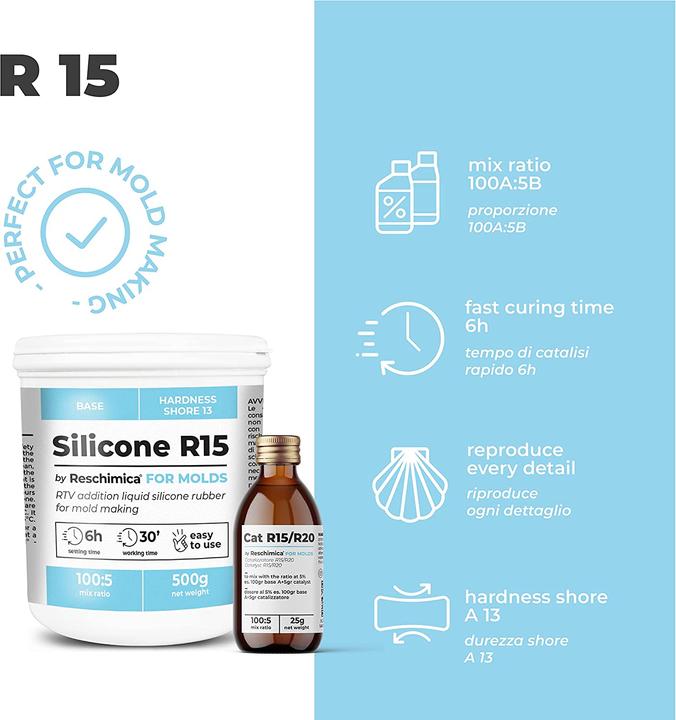 Image du produit Reschimica 5 kg de caoutchouc de silicone