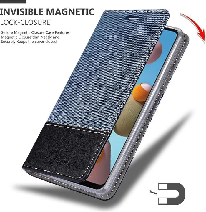Actual product image Cadorabo Book Jeans Optics Cover (Samsung Galaxy A21s)