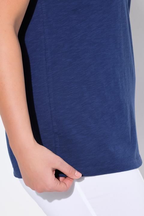 Produktbild Ulla Popken T-Shirt, Palmen, Oversized, V-Ausschnitt, Halbarm (62)