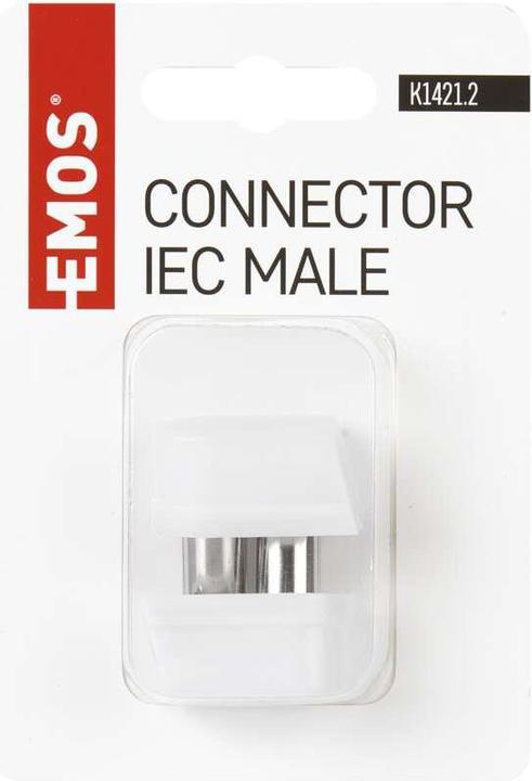 Actual product image Emos IEC plug, pressure type, angled
