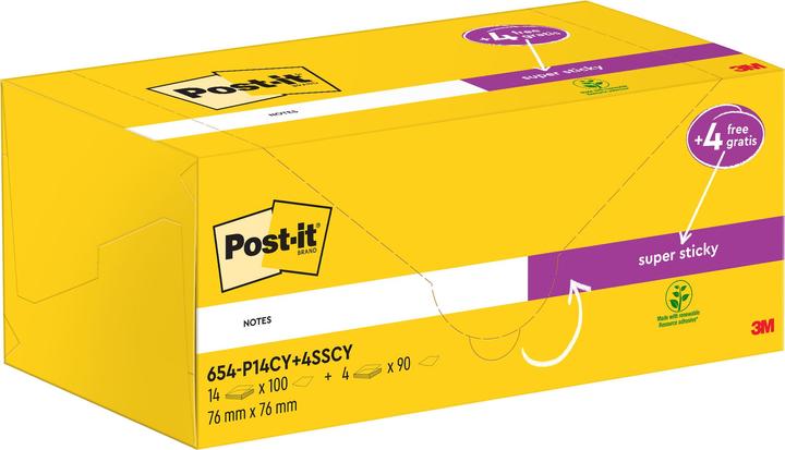 Produktbild Post-it Super Sticky (76 x 76 mm)