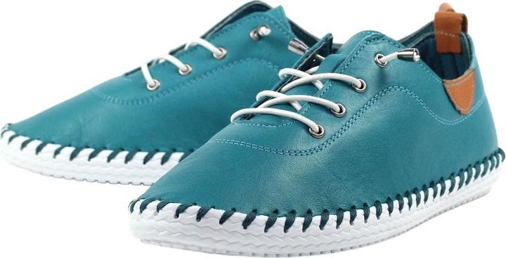 Actual product image Lunar Womens/Ladies St Ives Leather Plimsolls (40)
