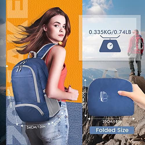 Produktbild Only-Bags.Store Leichter faltbarer Rucksack-Packbare Rucksäcke, kleine faltbare Rucksäcke Wanderrucksack (30 l)