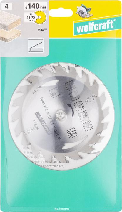 Actual product image wolfcraft 1 circular saw blade carbide, 28 teeth ø190mm