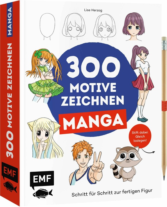 Produktbild 300 Motive zeichnen - Manga (Deutsch, Lise Herzog, 2024)