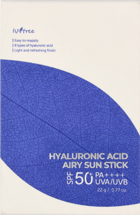 Immagine prodotto Isntree Hyaluronic Acid Airy Sun Stick (Stick solare, SPF 50, 22 ml, 22 g)