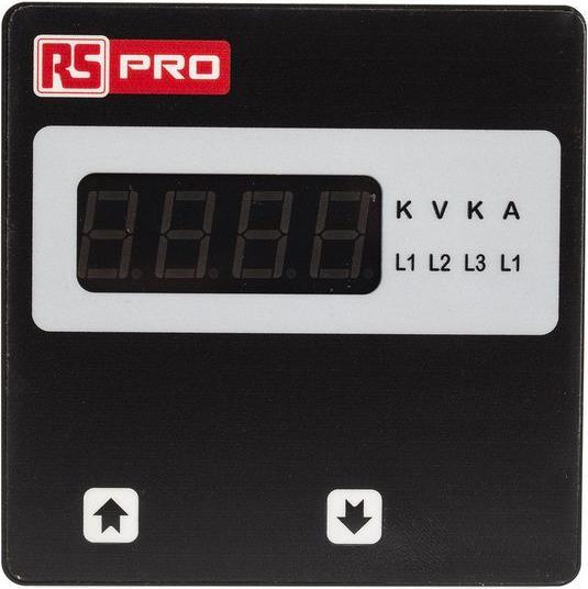 Produktbild RS PRO Dig Voltmeter, 96x96, 1Ph, 40-300V ac/dc (Hand-Multimeter)