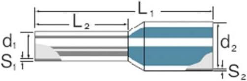 Produktbild Weidmüller 1476270000 Aderendhülse 1.5 mm² Teilisoliert Rot 100 St.