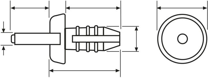 Produktbild HellermannTyton Spreizniet