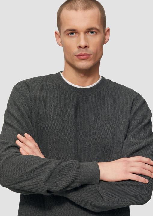 Produktbild S.Oliver Sweatshirt Sweatshirt aus Jacquard in Strick-Optik (3XL)