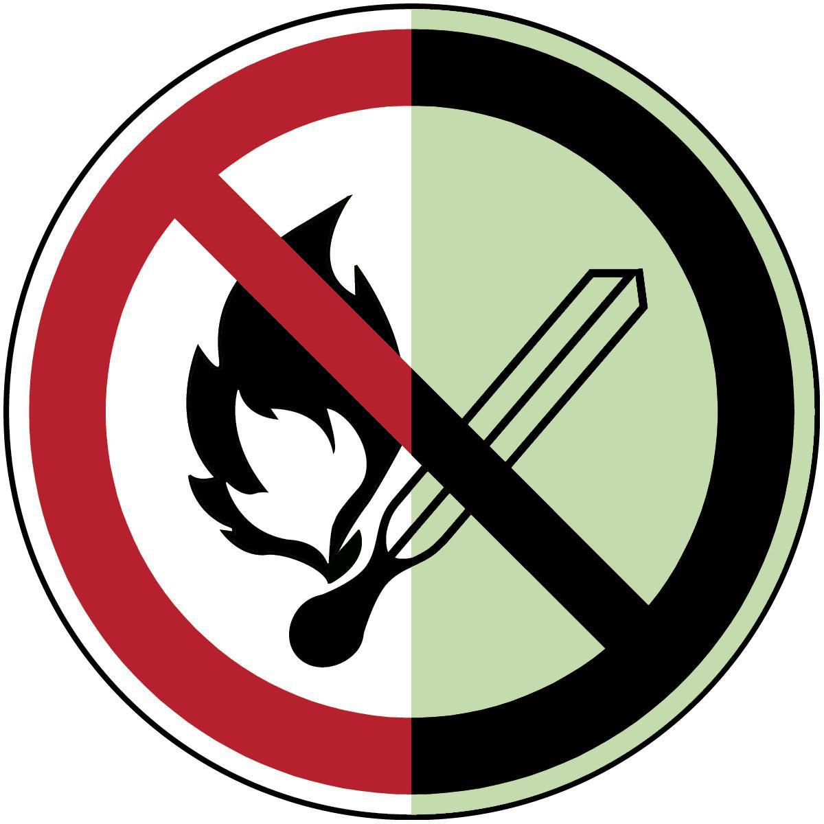 Brady, Etiketten, Glow-in-the-dark safety sign