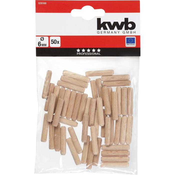 Thumbnail - kwb, Dübel, Holzdübel, 6 x 30 mm (50 Stk.)