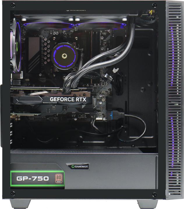 Actual product image Hyrican Gamemax Black Hole 7195 R7-7700X 16GB 1TB SSD RTX4060Ti W11H (1000 GB, 16 GB, AMD Ryzen 7 7700X, GeForce RTX 4060 Ti)