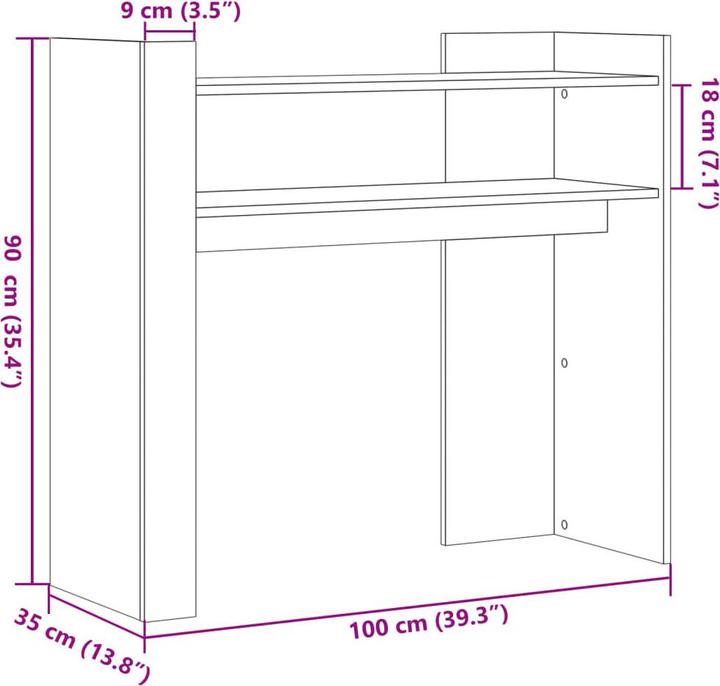 Produktbild vidaXL Konsolentisch (35 x 100 x 90 cm)