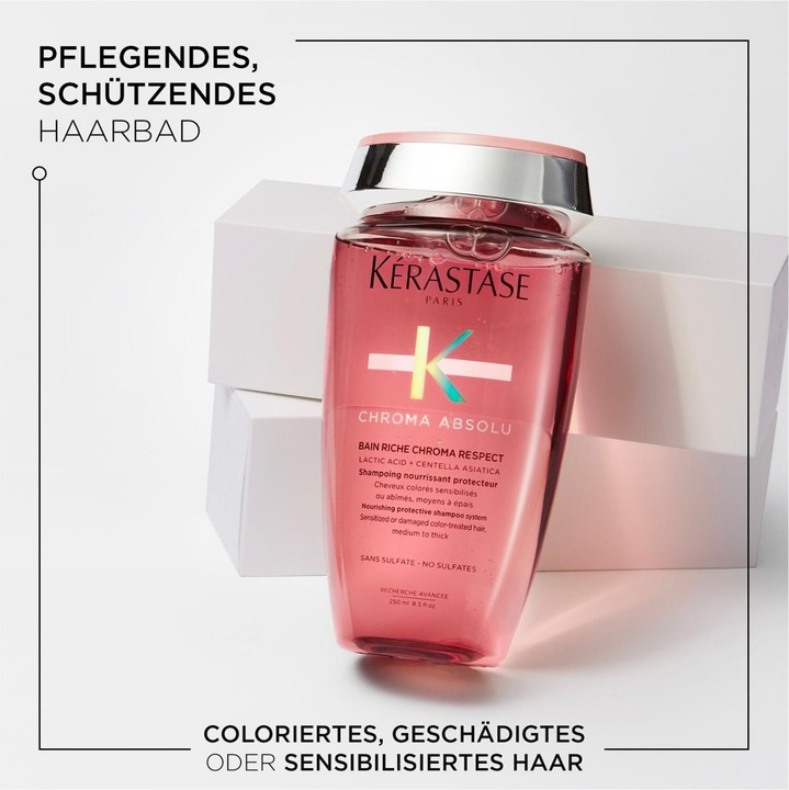 Produktbild Kérastase Chroma Absolu Bain Riche Chroma Respect (250 ml, Flüssiges Shampoo)