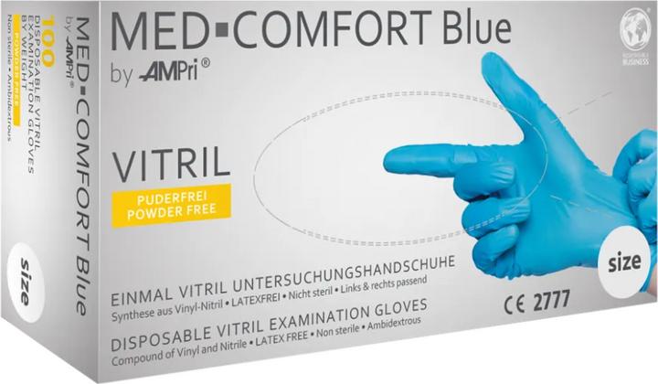 Image du produit Med-Comfort Gants Vitril non poudrés 100 pcs. taille L (L)