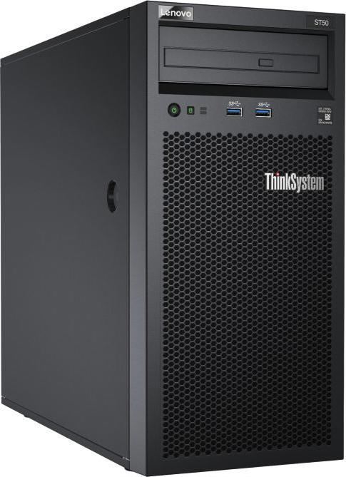 Actual product image Lenovo ThinkSystem ST50 7Y48 (Intel Xeon E-2224G, 8 GB, Tower Server)