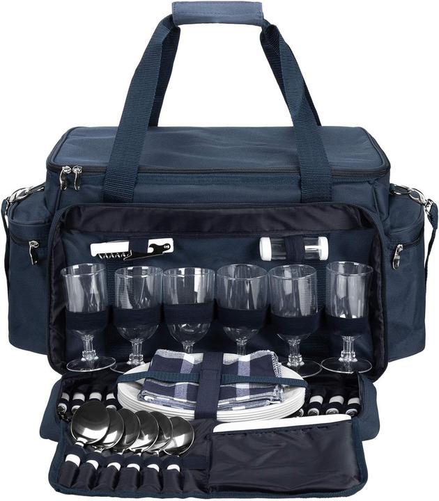Anndora XXL Picknicktasche Set für 6 Personen (57-teilig)