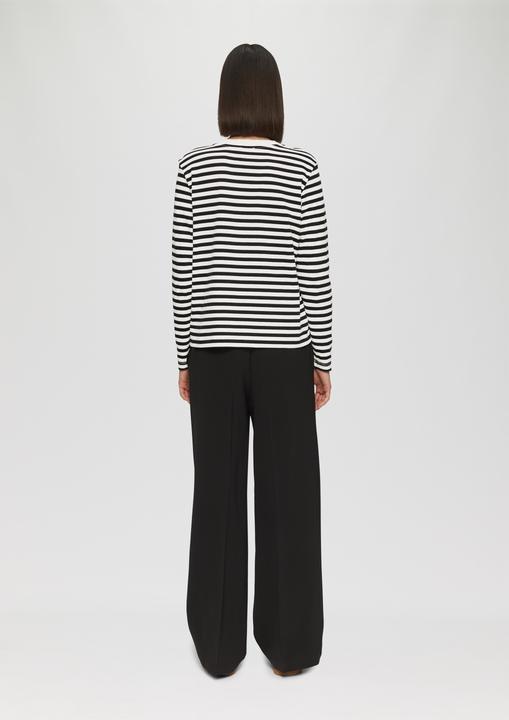 Actual product image S.Oliver T-Shirt Gestreiftes Langarmshirt aus Baumwolljersey (42)