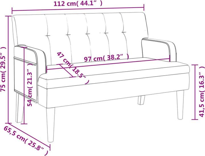 Image du produit vidaXL Hadassa (112 cm)
