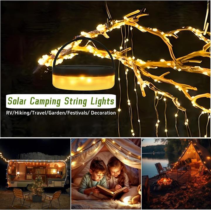 Actual product image Bowfar Solar Camping Lichterkette mit USB-Aufladung (10 m) (10 m)